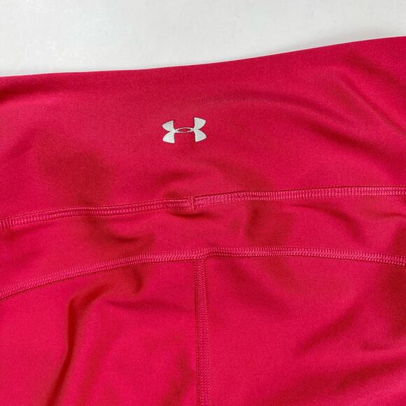 Under Armour HeatGear Impulse Leggings Pink Ankle Crop Mesh Side Womens Small - Picture 5 of 9